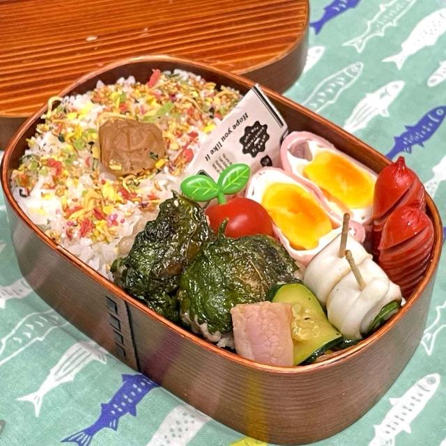 【お弁当】やっと金曜日!!!!!大葉をたっぷり使った爽やか弁当