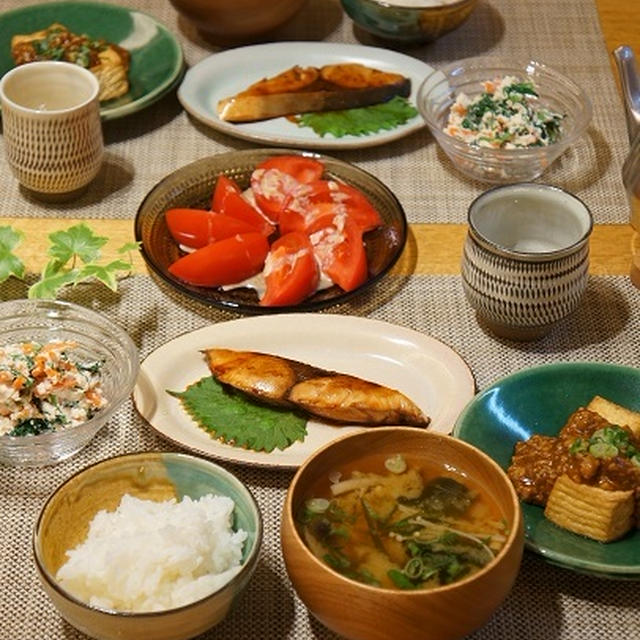 ご飯のすすむ和食の晩ごはん