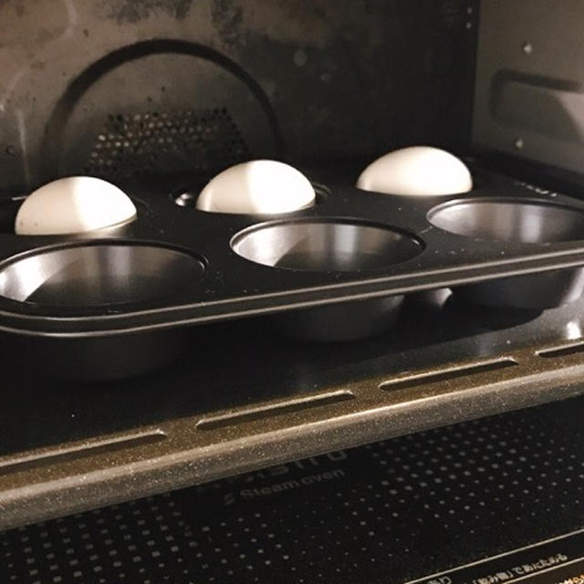 オーブンでゆで卵