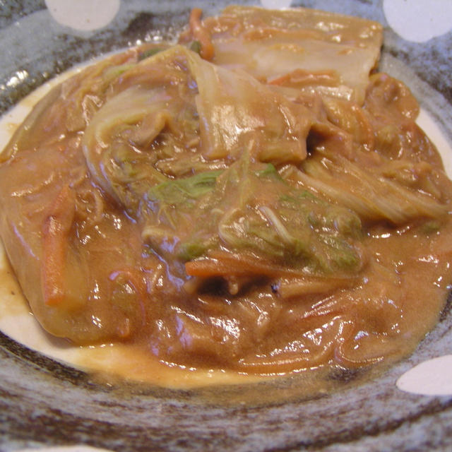 白菜とホタテ缶のクリーム煮