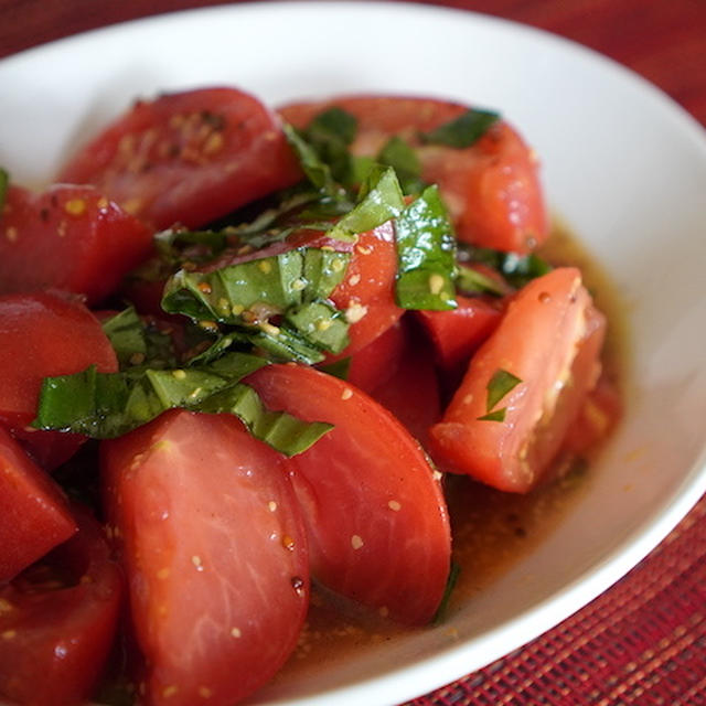 【さっぱり】夏に食べたい。トマトの粒マスタードマリネのレシピ