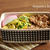炒めてごはんにのっけただけなのに、とてもおいしいのっけ弁当。