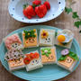 食パンで＊顔トースト