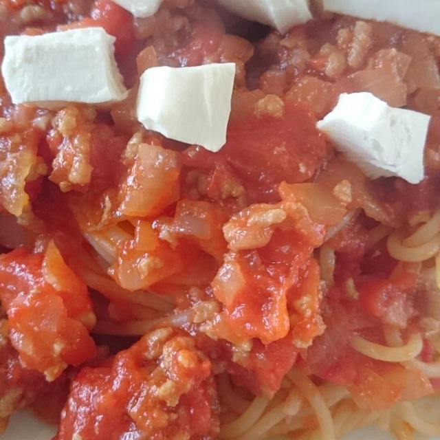ミートソースパスタ