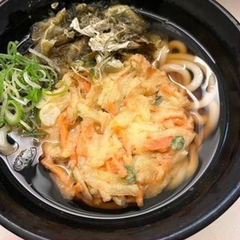 天王寺の「南海そば」でかき揚げうどん