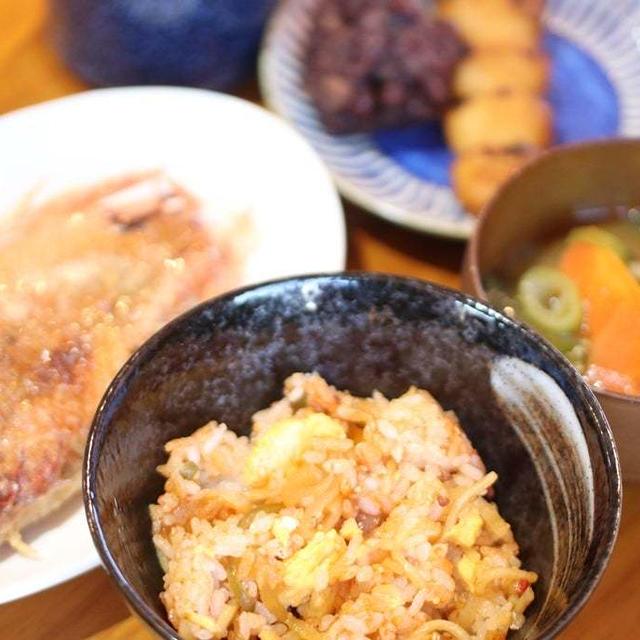 いつかの晩ごはん♪赤魚がメインの夕食でした