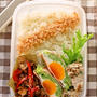 キャベツのレンチンハムエッグ / 男子中学生弁当