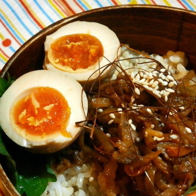 牛ごぼう＆味付たまご丼弁当