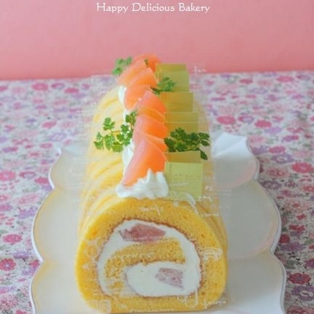 紅玉のロールケーキ♪