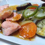 105：鮭の野菜の簡単蒸し焼き