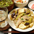 豚肉とナスの炒めものは、ショウガ焼きもまたいいのである。