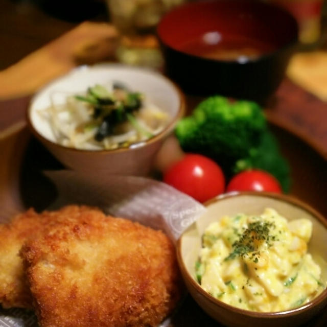 バンゴ:ワンプレチキンカツプレートは蜂蜜めんつゆたまごで和風タルタル♪おこんちー。お越...