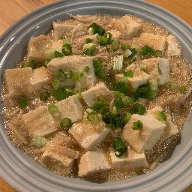 【レシピ】たらことえのきのとろみ豆腐