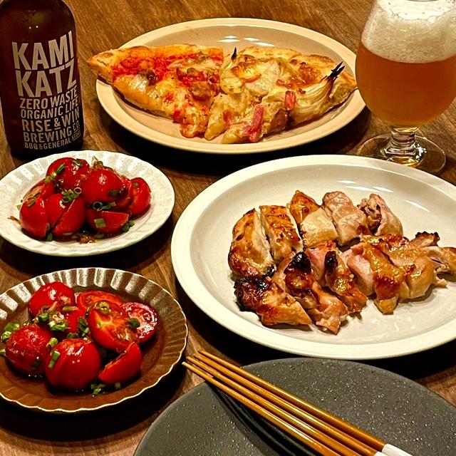 【今日の晩ごはん】おうち居酒屋でストレス発散♡地ビールもピザも美味しくて大満足な夜