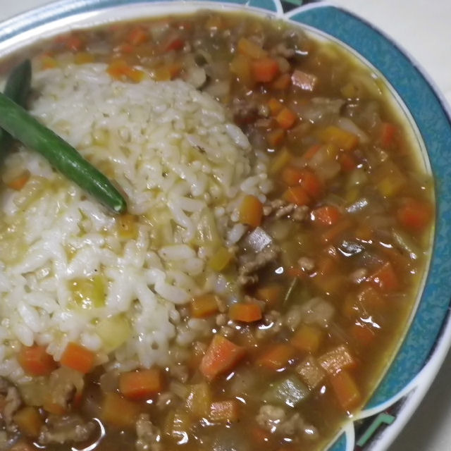 カレーが10分でできた