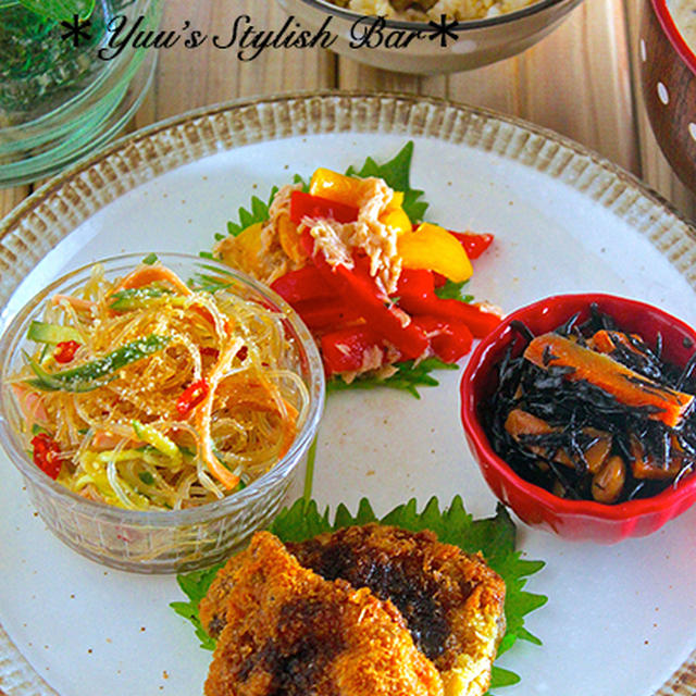 帰って3分で完成♡ご飯がすすむ♡『トンカツのワンプレートご飯』《簡単*節約*作り置き*お弁当》