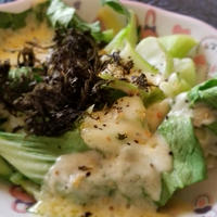 レンジで簡単チンゲン菜のチーズガーリック蒸し