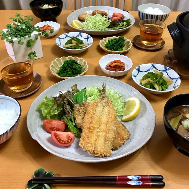 イワシフライ定食！