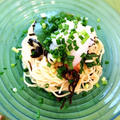 お昼は梅こんぶと大根おろしのパスタ！3人家族食費1万7千円台のごはん。