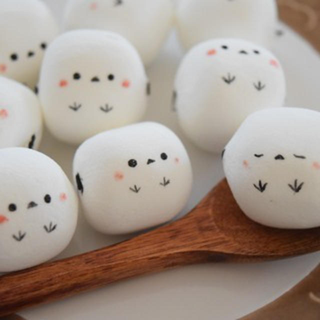 ころころ♪シマエナガマシュマロ♡使いやすい細筆。