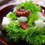 ピリッと辛味が美味しいわさび菜と蛸の柚子こしょうサラダ