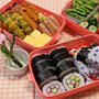 お花見弁当♡太巻きとスティックおにぎり