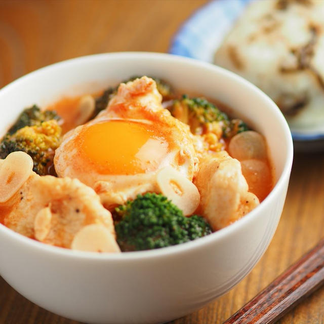 メシ通！「ブロッコリーと鶏むね肉のみそトマトスープ」