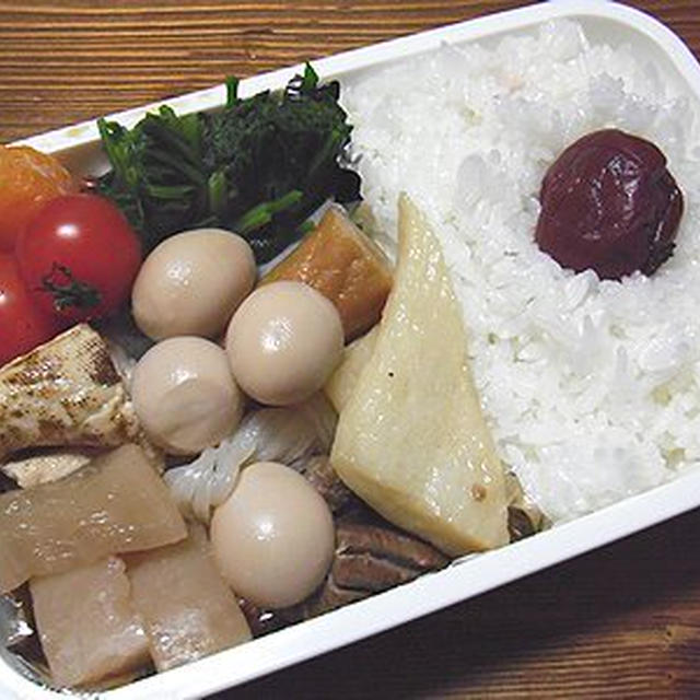 弁当男子復活！おでん弁当。散らし寿司弁当