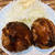 ミンチカツとカレー