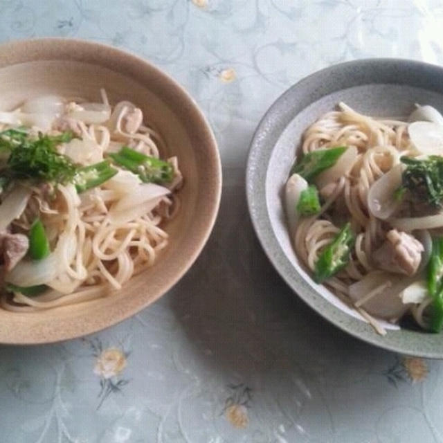 鶏肉ときのこのｽｰﾌﾟｽﾊﾟｹﾞﾃｨｰ