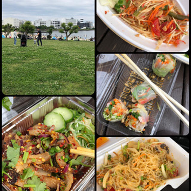 大森ふるさとの浜辺公園でタイ料理