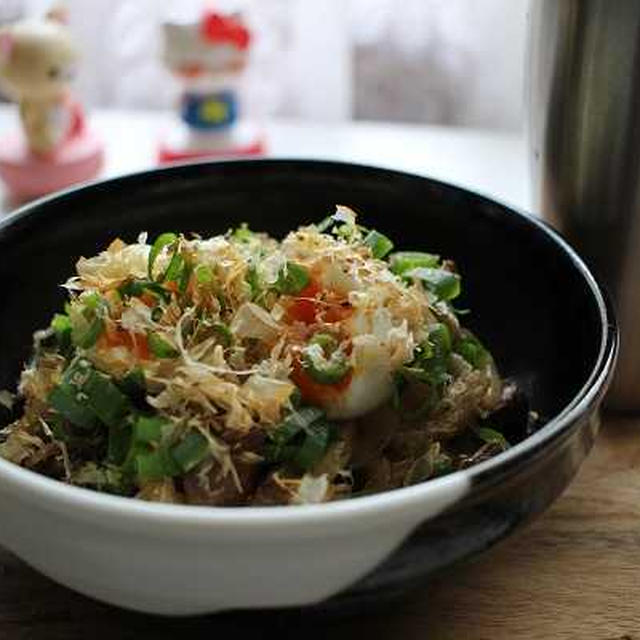 牛肉と牛蒡の皿うどん