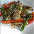 秋刀魚と野菜のグリル　ビネグレットソース