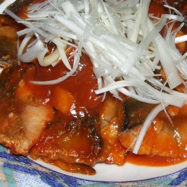 鯖のチリソース