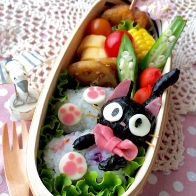 おにぎりに♪ちょこんとジジのお弁当♡と貝料理〜