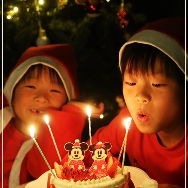 ミッキー＆ミニーのジンジャーマン♡クリスマスケーキ2014