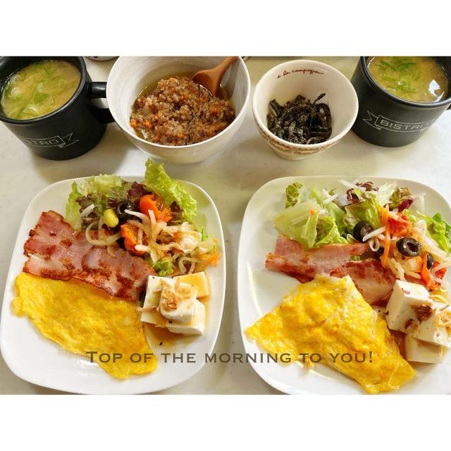 本日の朝ごはん。