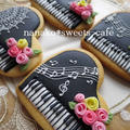 ピアノのアイシングクッキー＆ラッピング