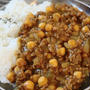 簡単！大好きなひよこ豆で♪たっぷりひよこ豆のセミドライカレー