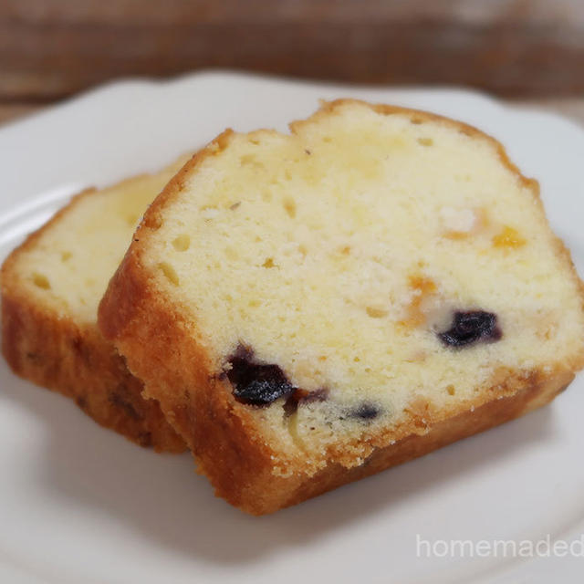 ブルーベリーとみかんのパウンドケーキ