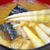 根曲がり竹（姫竹）とサバ缶の味噌汁