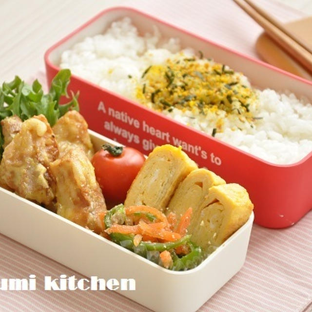 簡単！時短お弁当レシピ～節約♡簡単　ちくわのマヨカレー弁当～