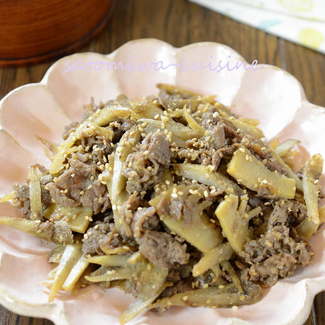 【牛肉とゴボウのすき煮】ご飯が進む！簡単おいしいお弁当おかず☆