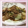 白菜・長ねぎ・豚肉の甘辛甜麺醤炒め（レシピ付）