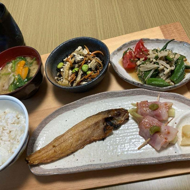 メインが50円の簡単和食の晩御飯