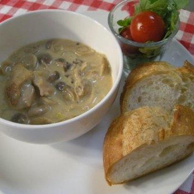 鶏もも肉のクリーム煮