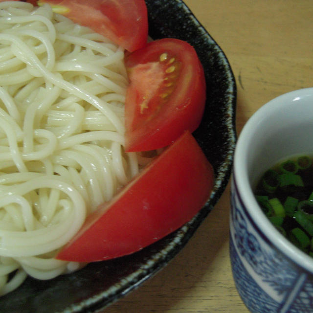 五島うどんで冷やしうどん