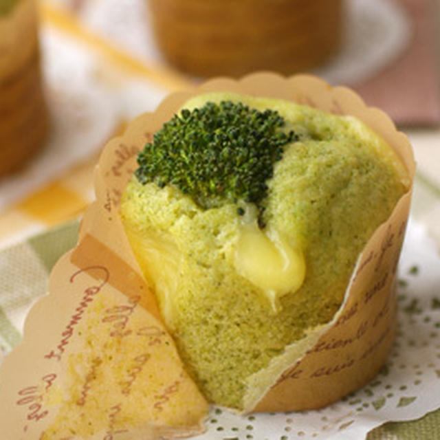 ブロッコリーのカップケーキ