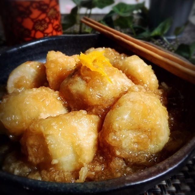 揚げ里芋のみぞれ煮と卒業だぁ！