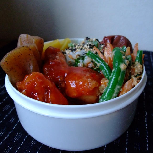 スイートチリ鶏お弁当。